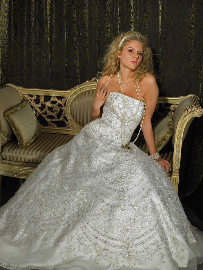Orifashion HandmadeLuxury Wedding Dress with Swarovski Beads AL1